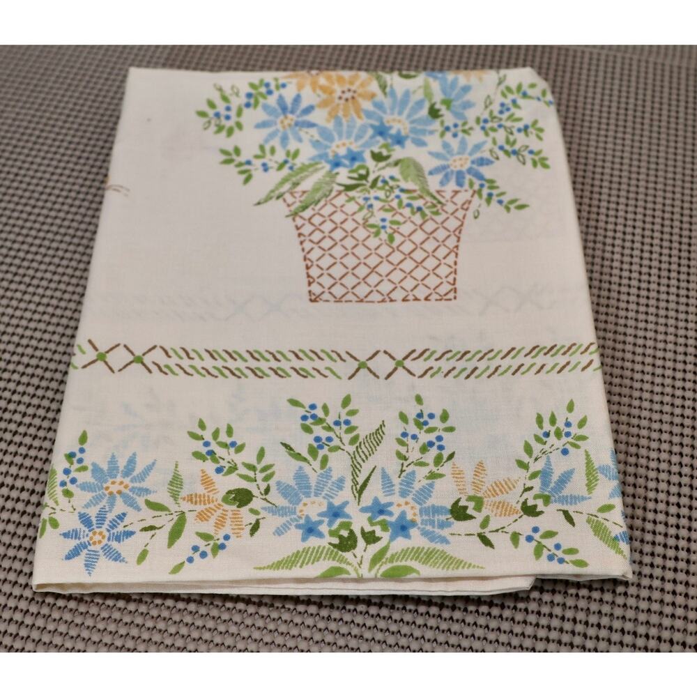 Lady Pepperell Pillowcase Standard Queen Floral Cottagecore Butterfly